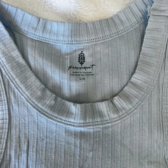 free people movement Women's Gray Tank Top NWT Sz Large - Picture 4 of 6